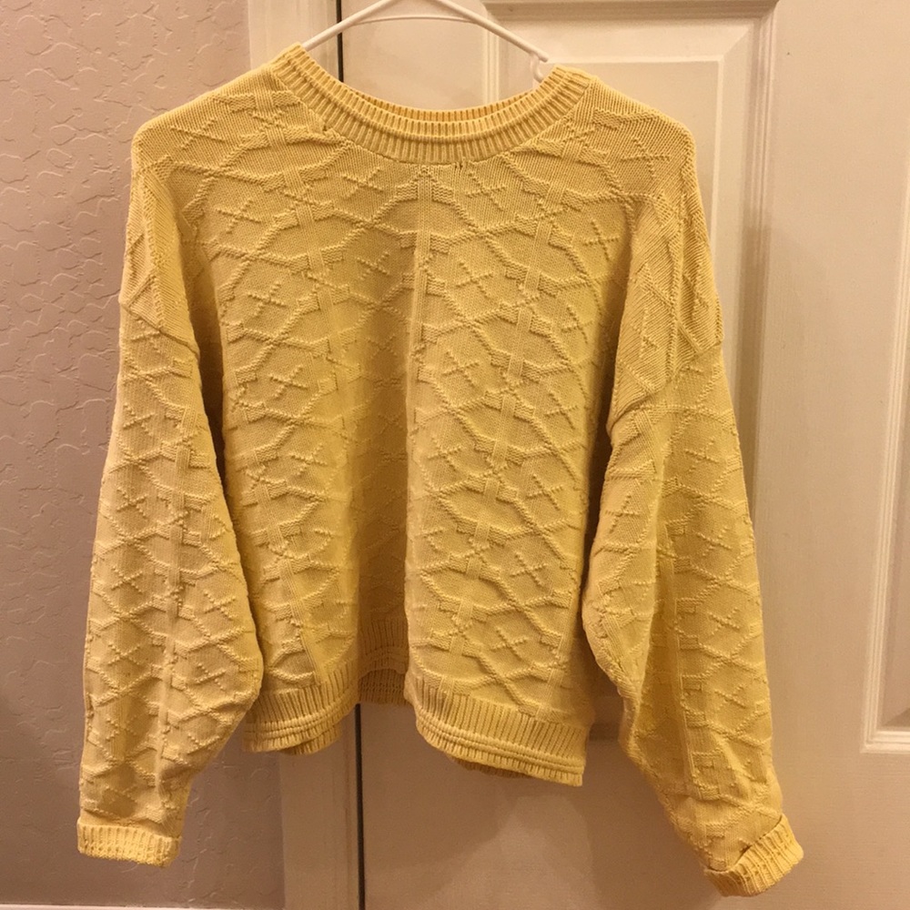 Yellow Knit Sweater